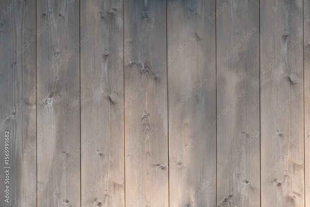 Fototapeta premium Flat design showing weathered wood plank wall surface with grain patterns and nail holes