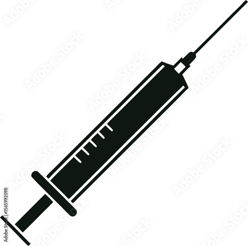 syringe isolated on white background