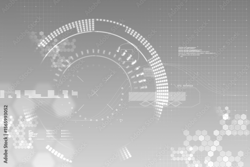 Obraz premium Digitally generated image of speedometer
