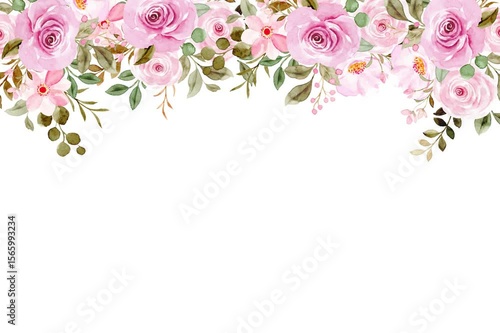 Animated watercolor flower background. A beautiful Animation