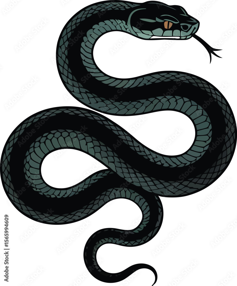 Obraz premium Vector black silhouette of a animals on a white background