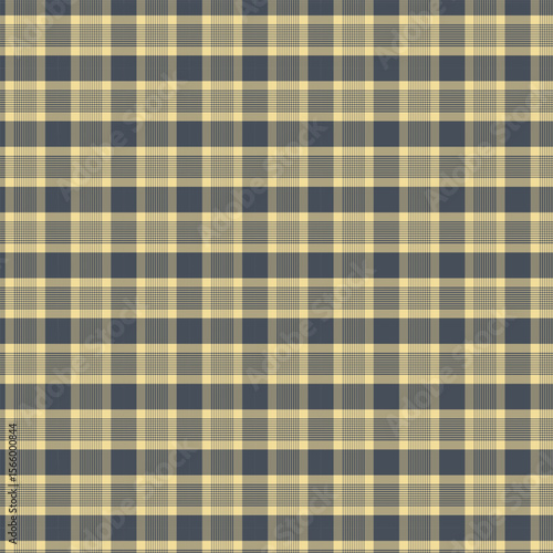 Classic Navy and Beige Tartan Fabric Texture