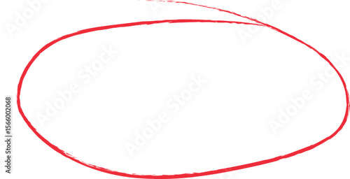 Hand drawn oval doodle line stroke. Line oval round vector brush stroke. illustration on isolated background.