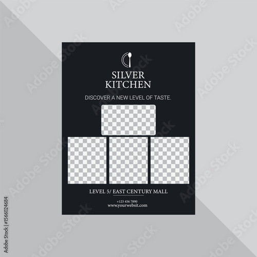 Restaurant chef job hiring flyer or poster and cooking class flyer template