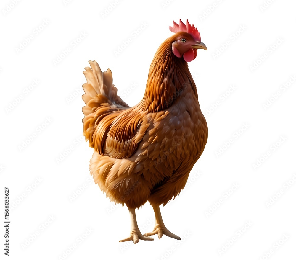 Fototapeta premium rooster isolated on white background