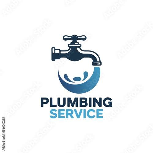 Unique plumbing logo Modern and minimalist vector and abstract logo