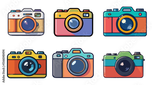 Variety of Camera Symbols - Flat Design Vector Pack