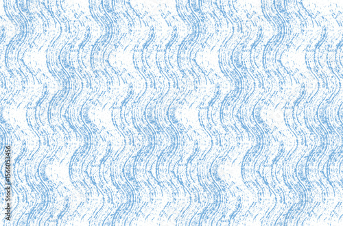 Seamless wave pattern. Wavy grunge brush stroke. Hand drawn water sea background. 