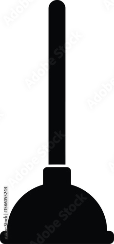 A black plunger Silhouette
