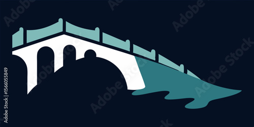 Bridge Collapsed Into Dark Rushing River