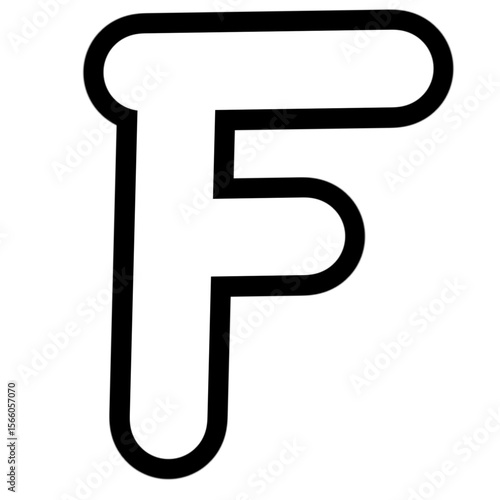 letter F outline