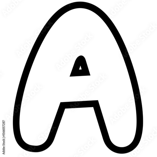 letter A outline