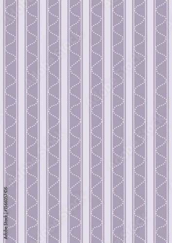 Aesthetic purple stripes seamless pattern on soft lilac background. Can print it on fabric, stationery, gift paper, wall art cover, bed cover, etc. 
