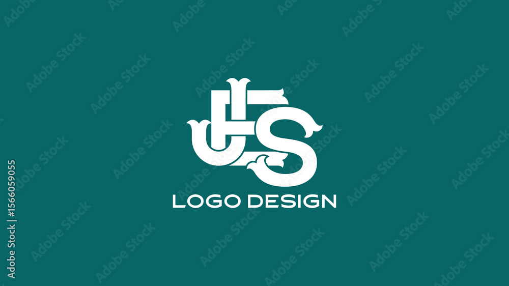 Naklejka premium Bold JES monogram logo with interlocked block-style letters, ideal for construction, tech, or professional business branding