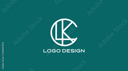 Free Download Minimal KLC monogram logo with modern circular line design, ideal for personal branding, luxury identity, and tech-focused business logos - GFXLoad