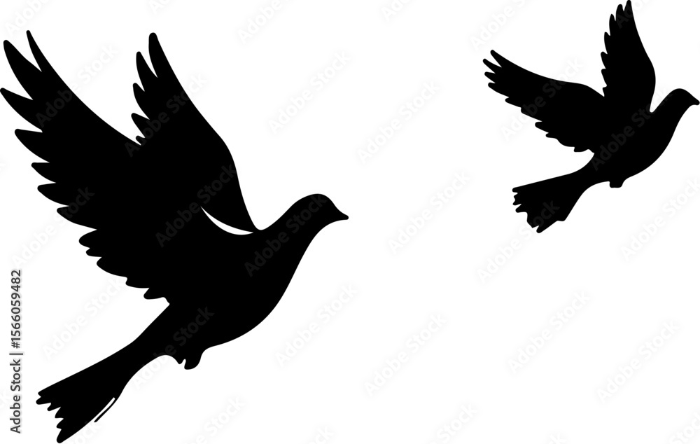 Fototapeta premium dove of peace vector
