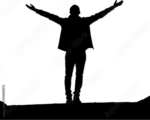 silhouette of a man