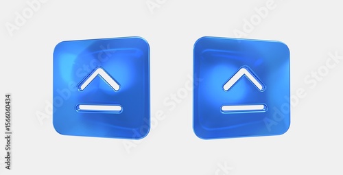 Free Download keyboard capslock badge 3D icon on isolate white background - GFXLoad