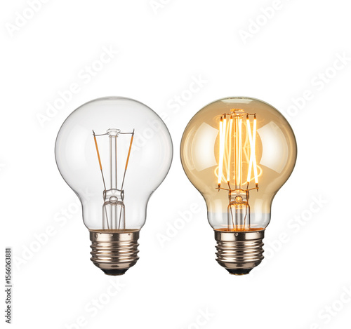 light bulb isolated  isolated on a transparent background.