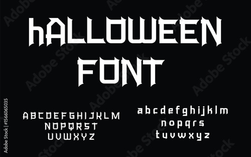 Halloween Display Font with Uppercase and Lowercase Letters
