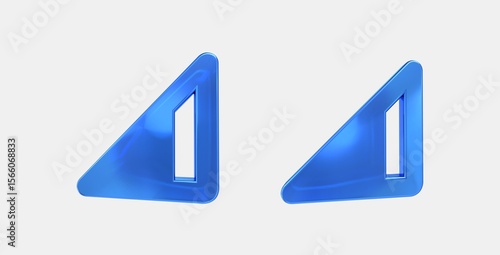 network cell 3D icon on isolate white background