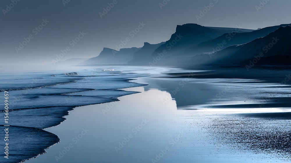 Fototapeta premium Calm seascape at dawn hour