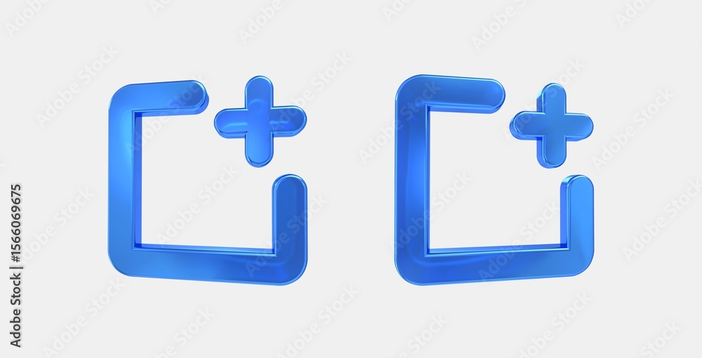 Obraz premium new window 3D icon on isolate white background