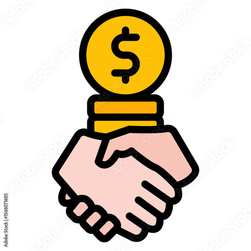 Up Front Cost icon vector image. Can be used for Automotive Dealership.