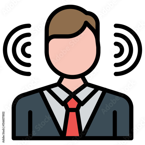 Brand Awareness icon vector image. Can be used for Public Relations Agency.