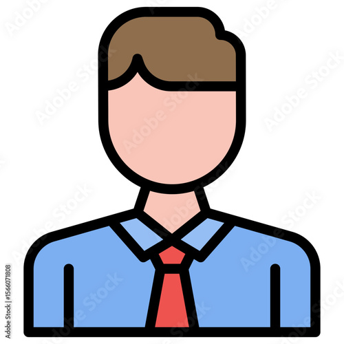 Client Male icon vector image. Can be used for Public Relations Agency.