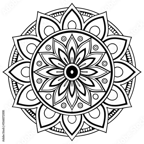 Mandala vector design for digital art prints