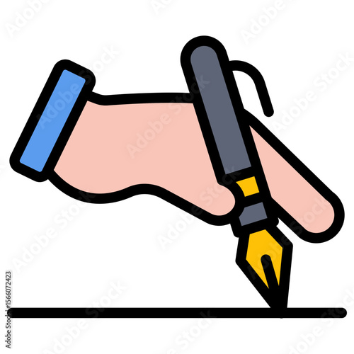 Speech Writing icon vector image. Can be used for Public Relations Agency.