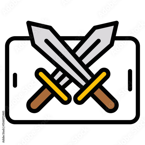 Battle Royale icon vector image. Can be used for Game Development.