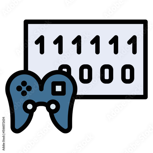 Digital Edition icon vector image. Can be used for Game Development.
