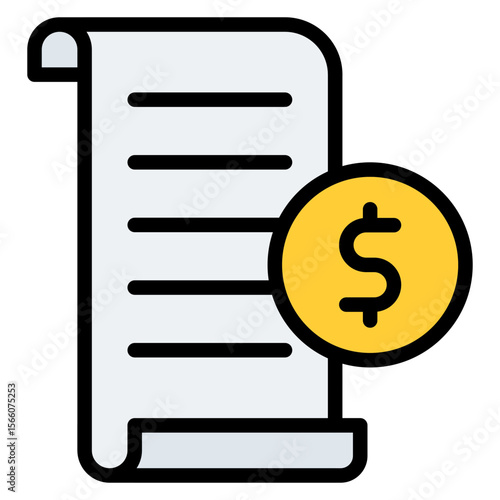 Private Bill icon vector image. Can be used for Politics.