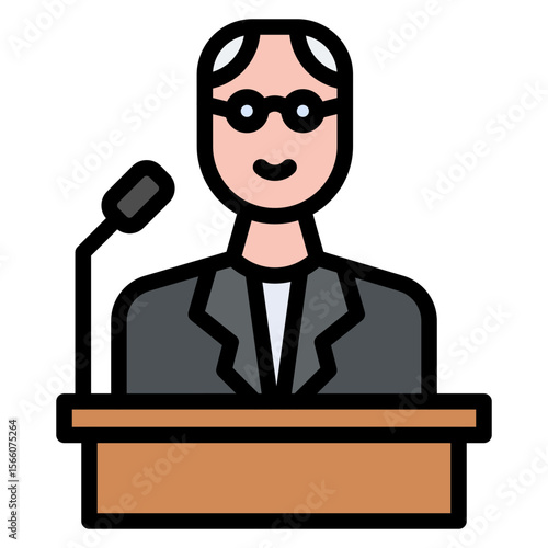 Politician icon vector image. Can be used for Politics.