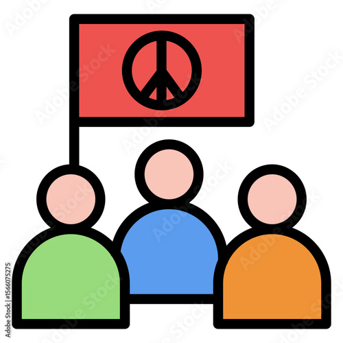 Reactionary icon vector image. Can be used for Politics.