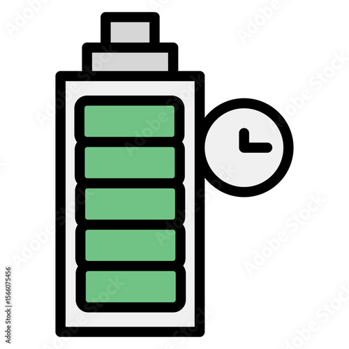 Battery Life icon vector image. Can be used for Personal Transportation.