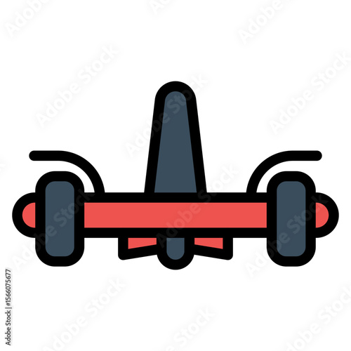 Hoverboard icon vector image. Can be used for Personal Transportation.