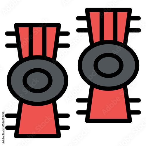 Knee Guards icon vector image. Can be used for Personal Transportation.