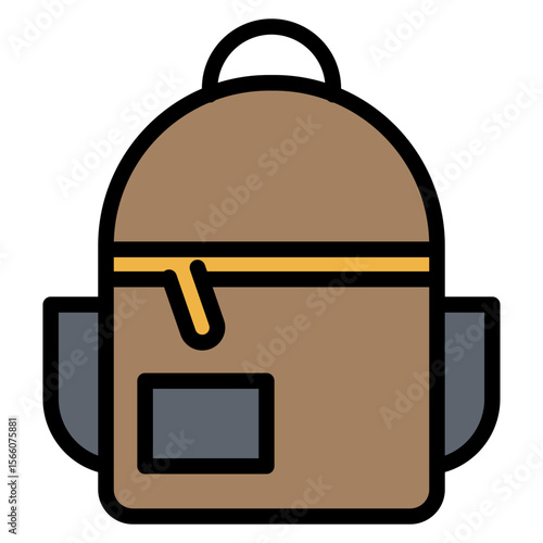 Backpack icon vector image. Can be used for Battle Royale.