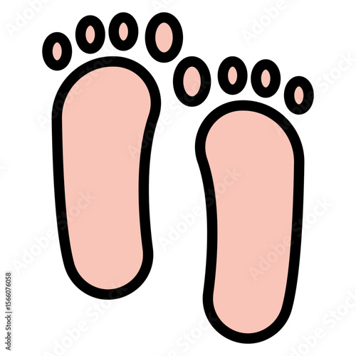 Footsteps icon vector image. Can be used for Battle Royale.