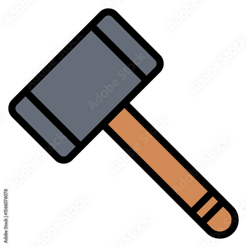 Hammer icon vector image. Can be used for Battle Royale.