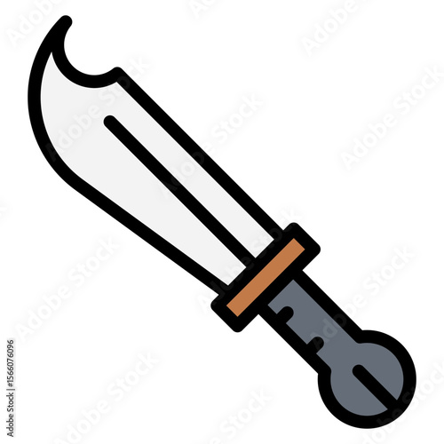 Melee Weapon icon vector image. Can be used for Battle Royale.