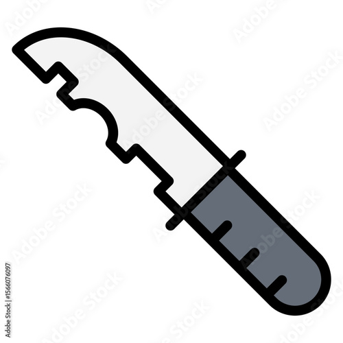 Military Knife icon vector image. Can be used for Battle Royale.