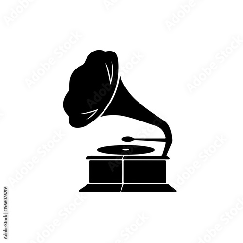 vector icon gramophone