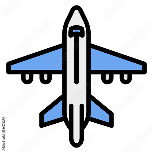 Aircraft icon vector image. Can be used for Battle Royale.