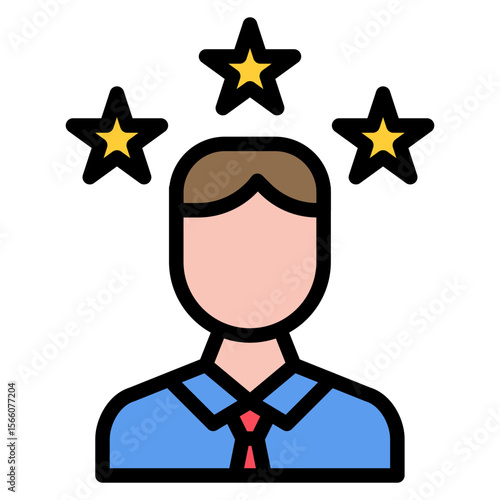 Customer Loyalty icon vector image. Can be used for Merchandising.