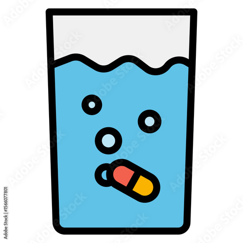 Water Soluble icon vector image. Can be used for CBD Oil.