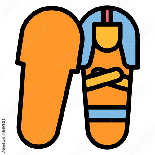 Sarcophagus icon vector image. Can be used for Museum.